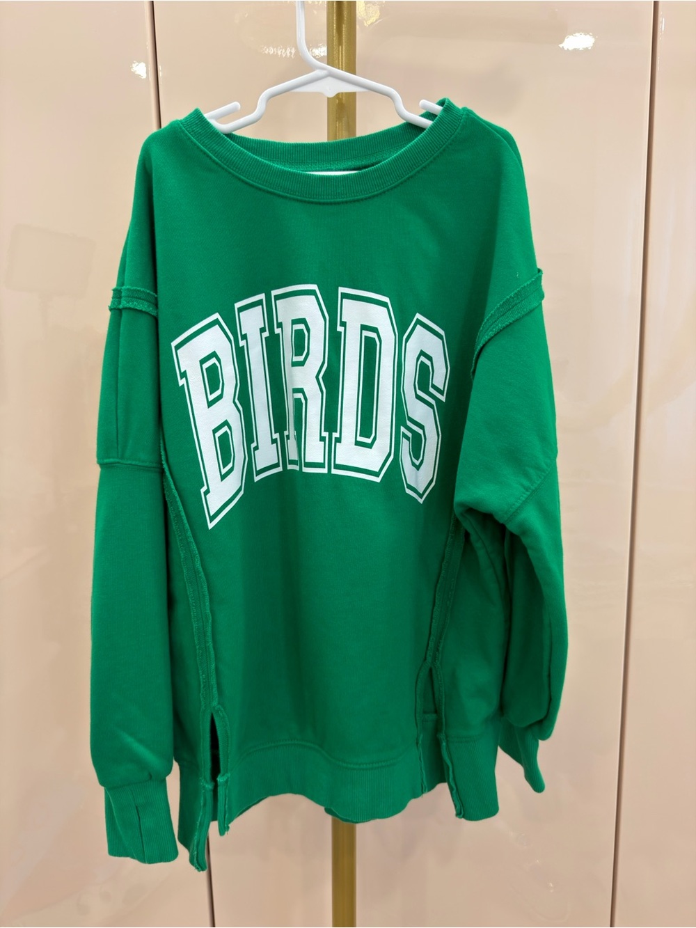 Kids Green 'BIRDS' Crewneck Sweatshirt
